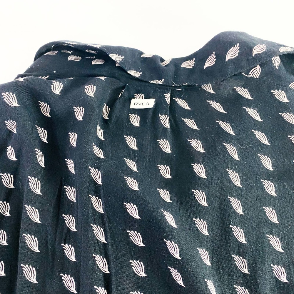 Women's Rvca Button Up Shirt - Picture 3 of 14